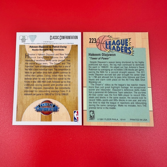 Houston Rockets Hakeem Olajuwon/Yao Ming 9 card lot - Picture 15 of 15